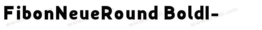 FibonNeueRound BoldI字体转换